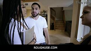 Roughuse - Teen Shows Stepdad Her New Friend Lina Flex Bella Jane