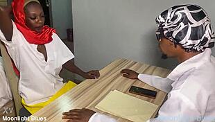 ebony student talks to teacher before christmas break