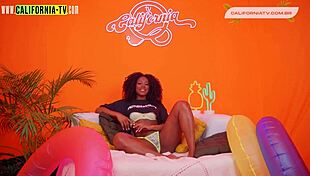 Brunette bisexual woman wets her pussy with intense arousal