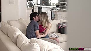 watch kyler quinn fuck the babysitter with her stepbro?