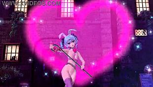 hatsune miku in that nude bunny costume, ready to fuck?