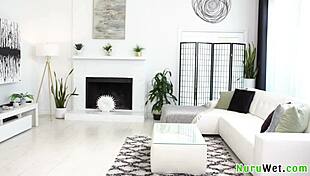 Asian Petite Masseur Offers Nuru Massage To Black Client