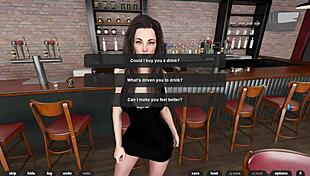 Dessert store setting, no parent, naughty teenage girl