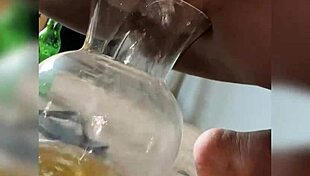 salty rain on shaved pussy milf wife