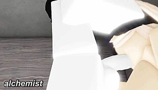 Fucking a random whore in roblox with big cock