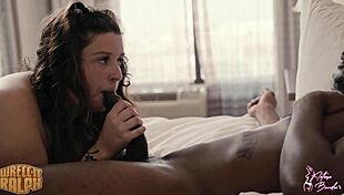 slut nympho pawg takes big black cock creampie