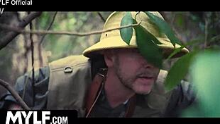 First-time pussy play leads to a wet creampie in tight shaved hole