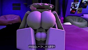 Misos Rude AWAKENING Turns Into Nasty Blowjob In Roblox Tale
