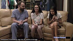 Dr Tampa Checks Angel Santana's Shaved Pussy And Ass In 2022 Backstage