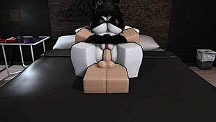 fucking my busty goth friend in roblox