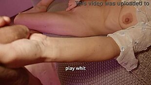 after losing the bet he filmed me rubbing my pussy 😏