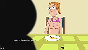 rick and morty summer footjob