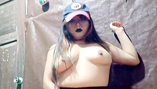 Step-Sister's Stunning Tits Shine Outdoors During Hot Modeling Session