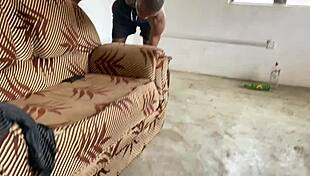 Chubby Milf Screams While Riding Machine for Intense Satisfaction