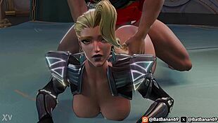 Emma Frost welcomes her guest with steamy anime action! 😜