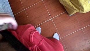 Caught my young stepson with my dirty panties in hand
