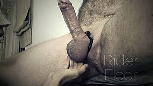 Blowjob milking session with rough old slave