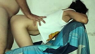 the crazy housewife in doggystyle loving my big cock in her pussy and cum inside