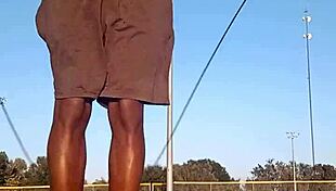 Pretty Skinny Brunette Tastes the Air in Homemade Scene with Husband and Father in Law