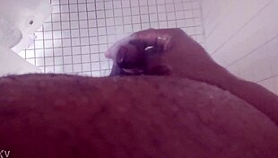 shower head brings lactating lesbian orgasm