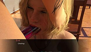 Blonde girls play x-ray eyes demo game