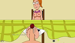rick and morty summer footjob
