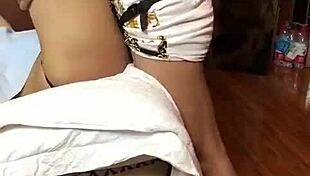 So this amateur Chinese dominatrix got paid to strap on and dominate her neighbor guy