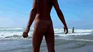 Actor Alexey Panin, Sugarnadya, and Busty Girlfriend's Nudist Beach Trip in San Diego