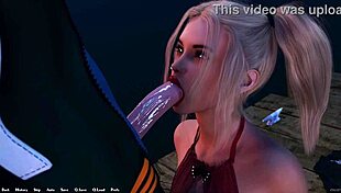 The 18 yo blonde stripper gives me a sloppy blowjob