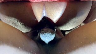 Watch out! Pussy wrecked by massive black cock in missionary