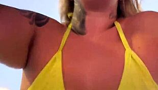 She almost gets expelled from Copacabana gym for wet bikini training