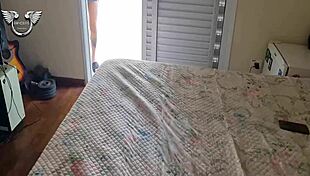 Full Menage with Hot Neighbor Spying on Balcony?