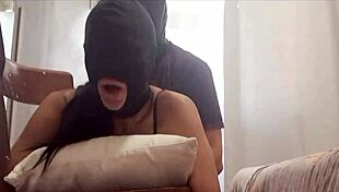 Chairtied latina endures rough all holes pounding