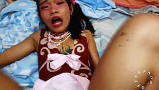 tiny cockroach bugs me while i suck myself and cover her in cum