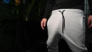 Huge White Cock Explodes in Condom