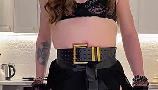 wild crossdresser iskra delivers amazing cumshot solo