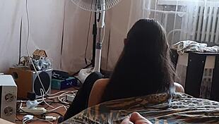 Emotional Release as I Jerk Off My Big Clit Behind My Stepsister's Back in POV Lesbian Fantasy