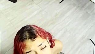 Eagerly awaiting her intense cum facial