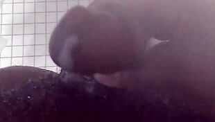 shower head brings lactating lesbian orgasm