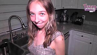 Gorgeous Breezy Bri Lets Stepdad Seth Cum Inside Her Womb