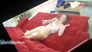 Hey, Watch My Wife Fucking With Her Friend On The Sofa Via Security Camera?