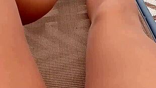 Hooterboy2 shows off his monster cock in pantyhose for a casual encounter