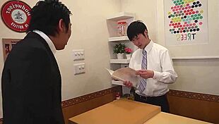 Man, old guys tricked a busty Japanese teen into raw creampie action!