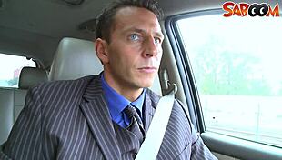 The hot blonde widow says, 'Nail me hard with your big cock.'