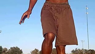 Pretty Skinny Brunette Tastes the Air in Homemade Scene with Husband and Father in Law