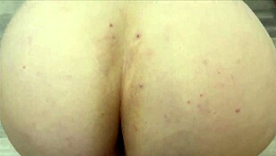 stepmom in panties gives stepson blowjob and anal in kitchen