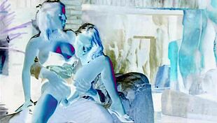 Fucked Blonde Milf In Golden High Heels