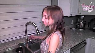 Gorgeous Breezy Bri Lets Stepdad Seth Cum Inside Her Womb