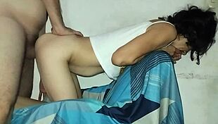 the crazy housewife in doggystyle loving my big cock in her pussy and cum inside