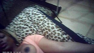 Behind scenes ebony takes italian dick in pov